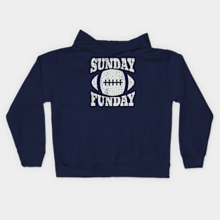 Sunday Funday Football 80s Kids Hoodie